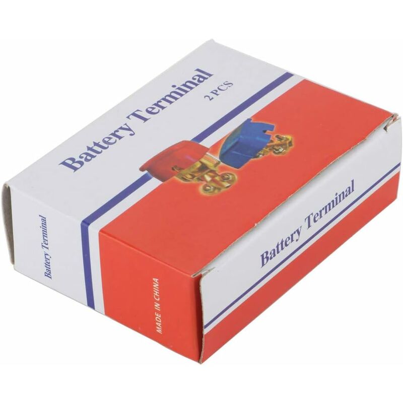 2 Connecteurs De Bornes De Batterie 12V/24V En Laiton - Positif/Négatif, 4 Ports, Avec Clé Et Rondelles