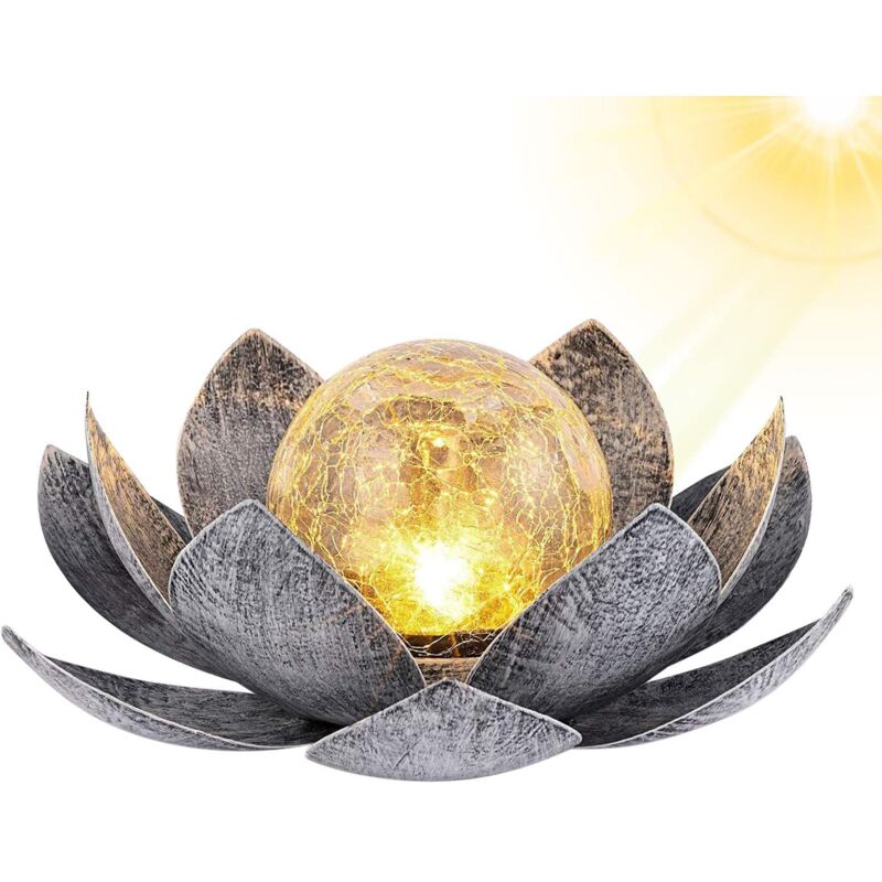 Lampe à Fleurs 18 - 28cm Faux Fleur De Lotus LED Piscine Jardin Cour