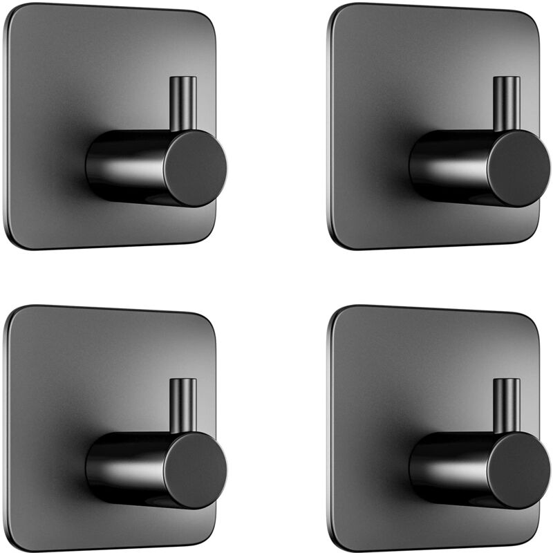 Crochet Adhésif, Crochet Mural Avec Bande Adhésive TESA, Crochet Autocollant Acier Inox Pour