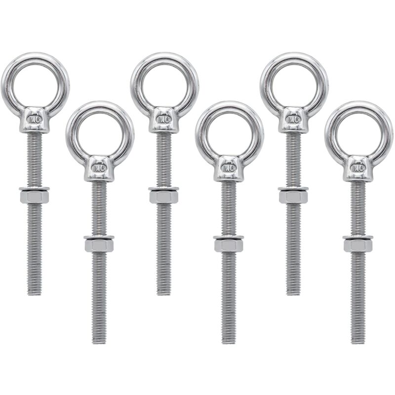Anneaux INOX 316 Rond 10 x 60 mm intérieur (Lot de 2) INOX A4