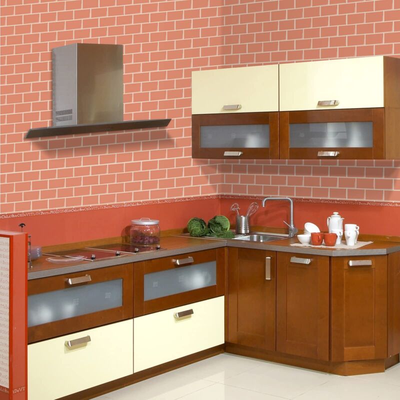 10 Feuilles De Stickers Muraux En Motif De Carrelage De 20x20cm