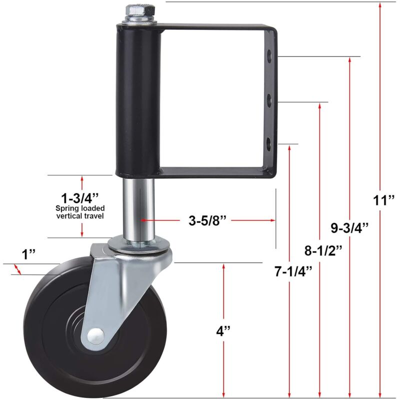 Minifinker Lot De 2 Roulettes Portail Coulissant 60mm Acier V Treillis Pour Porte Coulissante