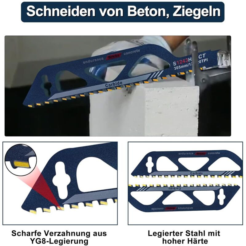 Lame De Scie Sabre,pierre De Scie Sabre,en Carbure De Tungstène,acier Métallique,bois, Pour