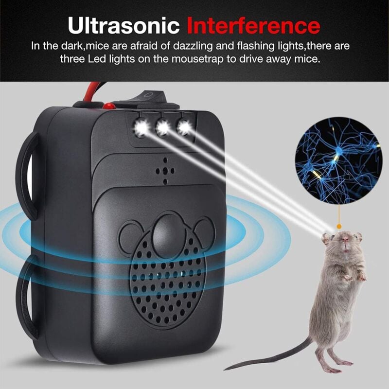 Ultrason Souris Et Rats Pour Voiture 12V Avec Lumière ... - EBay