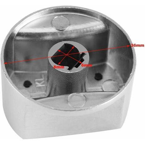 4 Pièces Bouton de Gaz 6MM Bouton de Commande Universel Bouton