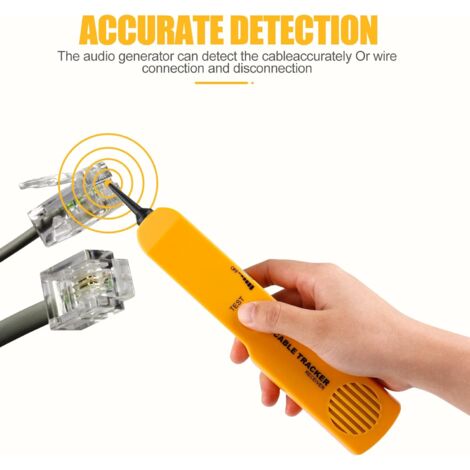 Testeur De Circuit Et Traceur De Fils Professionnel – Générateur De Tonalité + Test Continuité RJ11 – Localisateur De Câbles Réseau, Téléphoniques, Coaxiaux Et Auto