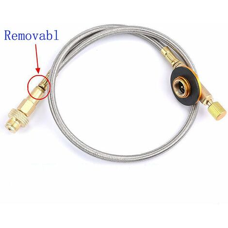 Adaptateur Recharge Gaz Pour Poêle Camping - Connexion Bidon Butane/propane, Randonnée BBQ