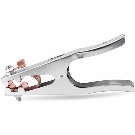 Pince de masse, pince soudure, 1 Pince de terre de soudage, Fait de fer + laiton, solide et durable, matériel de soudage professionnel, pour la plupart des machines à souder (500A) (1/5)
