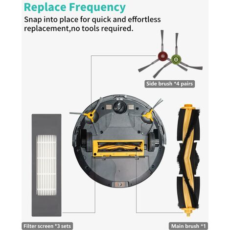 20 pezzi di ricambio per Ecovacs Deebot T50 Pro, accessori per