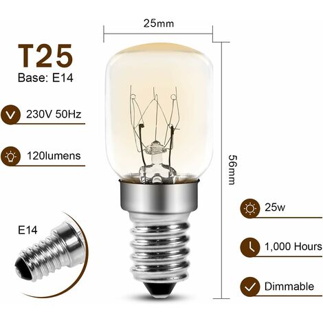 LAMPE E14 25W FOUR 300 ° MICRO-ONDES