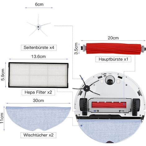 Kit De Accesorios Aspiradora Roborock T7s, T7s Plus, S7... | Cuotas Sin