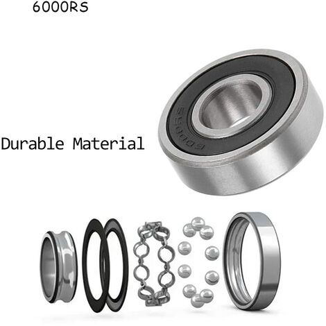 Roulements à Billes 6000ZZ P6 - 10x26x8 Mm - Double Joint Métallique, Pré-lubrifiés - Pour Skateboard, Trottinette, Vélos - 5