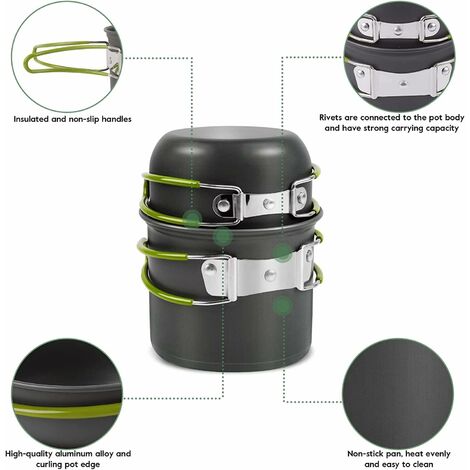 Mini Réchaud Pliable à Gaz Pour Camping - Ultra Compact, Aluminium/inox