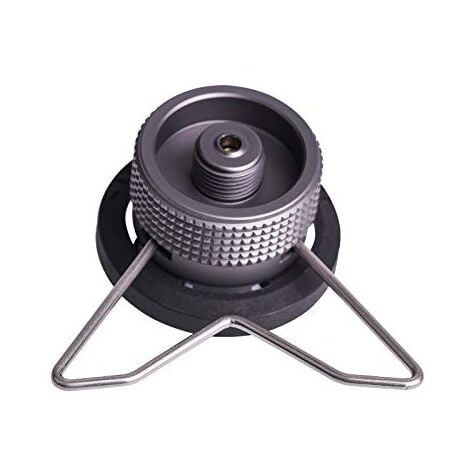 Adaptateur Pour Bouteille De Gaz De Camping / Barbecue - Convertisseur De Filetage, Laiton, Couleur Orange