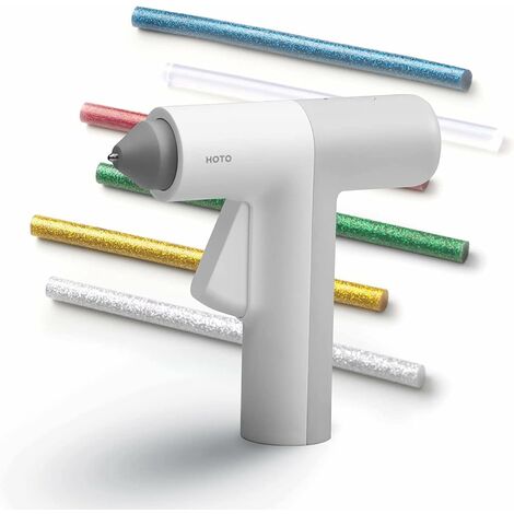 Pistolet à Colle Chaude sans fil, 30S Chauffage Rapide, Bâtons Coloré 20pcs, Rechargeable USB, Anti écoulement pour Réparation, DIY, Maison, Bricolage, Bureau, l'enfant peut aussi l'utiliser (1/5)