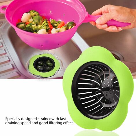 Filtre De Lavabo En Silicone - 6 Pièces - Anti Cheveux Et Déchets Pour Douche Et Cuisine