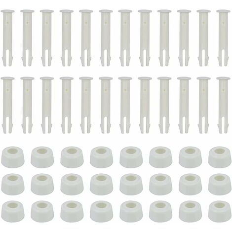 Lot de 24 broches pour piscine - 6 cm - Avec capuchon - Accessoires pour piscine (1/5)