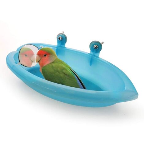 ZHU Baignoire Pour Oiseaux,Baignoires Perroquet En Plastique Pour Attirer L'attention De L