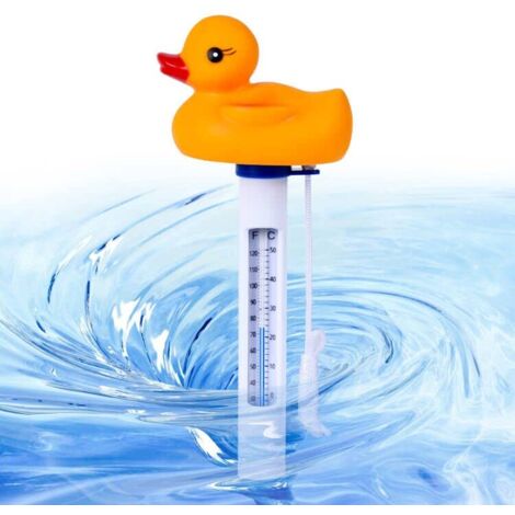 kowaku Thermomètre de Piscine Flottant Grenouille, Douche, Bain à Remous, Température de l'eau, Lecture Facile