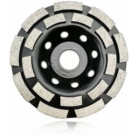 4-1/2 Inch Double Row Diamond Grinding Cup Wheel for Concrete Granite Marble Masonry Brick Fits 7/8 Inch Arbor (1/5)