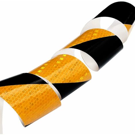 Ruban Adhésif De Sécurité Noir Et Blanc - 50 Mm X 33 M, PVC Étanche, Pour Marquage Sol, Avertissement Rubalise De Chantier