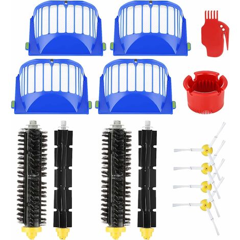 Pièces de Rechange pour iRobot Roomba 600 605 615 616 620 621 630 635 650 652 660 665 680 690 695 Series Brosse et Filtre Pièces de Rechange Robot Aspirateur avec Vis (1/7)