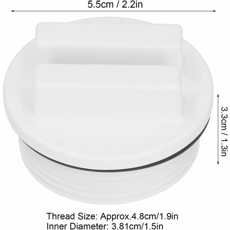 Aougo - Bouchon D'hivernage, Filtre Bouchon De Vidange Avec Joint Torique Ligne De Retour De Spa De Piscine Filetee 5 Pieces Bouchon D Hivernage 15603 B