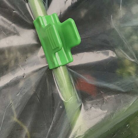 Kit De 2 Supports De Fenêtre Pour Serre - Piquets Plats Pour Fixer Bâches, Filets, Couvertures De Plantes
