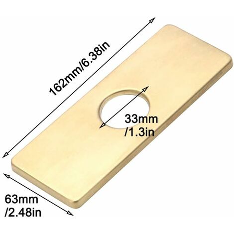 Cache-trou d'évier de cuisine pour robinet de salle de bain, lavabo, rosace de robinet de salle de bain, nickel brossé Cache-trou d'évier de cuisine pour robinet de salle de bain, lavabo, rosace de robinet de salle de bain, nickel brossé