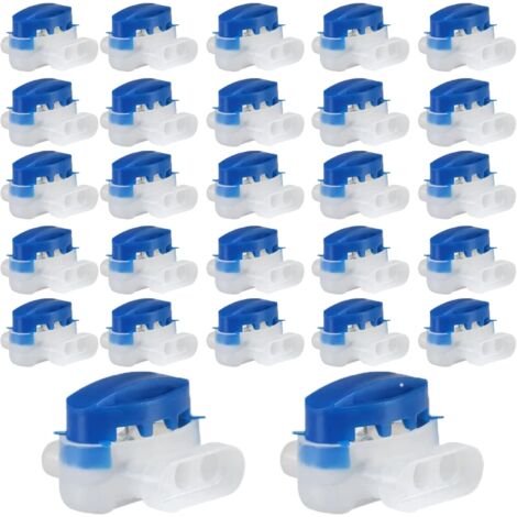 40 PCS Connecteurs Cable Robot Tondeuse Remplis de Gel Résine Original, Connecteurs Étanche 314 Pour Connecteurs Robot Tondeuse Automower- Étanches, Sûrs, Dénudage Inutile (1/6)