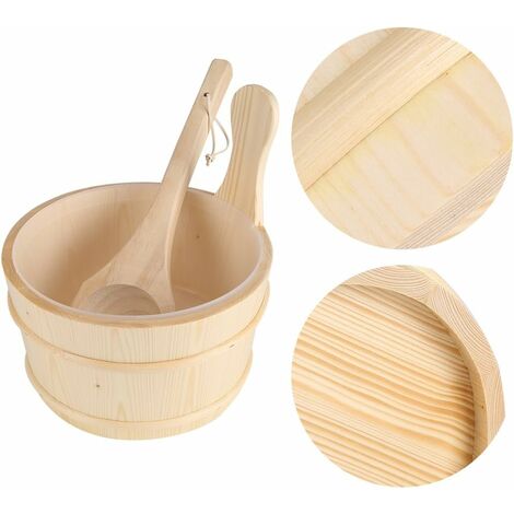 Cuillère à Eau En Bois Phoebe Zhennan - Pour Bain, Salle De Bain, Cuisine | Dimensions 21x8x4,5 Cm, Ergonomique, Résistante à L'eau, Naturelle