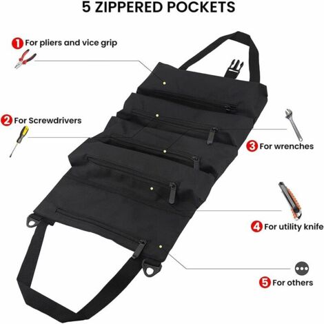 Akozon fourre-tout à outils pour électriciens Sac de rangement d'outils