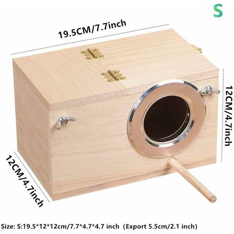 Cage en bois pour oiseaux, perruches, calopsittes