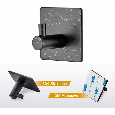 6 Pièces Crochet Adhesif Mural - Patere Murale, Accroche Torchon, Crochet Mural Pour Salon, Salle De Bains, Cuisine, Bureau (Argenté) | Leroy Merlin