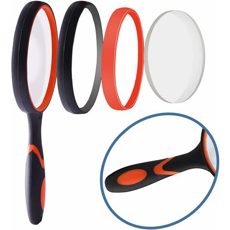 Loupe 10X,Loupe de Lecture,loupe Enfant,loupe Enfant Insecte,loupe 75 mm,Loupe avec poignée en Caoutchouc Souple antidérapante,pour Enfants et Personnes âgées (1/5)