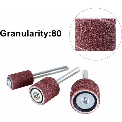 104 Manchons De Ponçage + 4 Mandrins Pour Dremel - Grains 60 120 320 - Pour Bois, Métal, Pierre - DIY Et Bricolage - 5