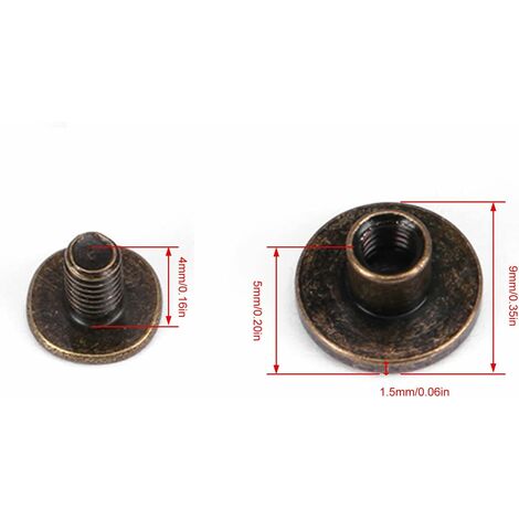 Kit De 82 Rivets En Alliage Zinc Avec Anneau 8 Mm - Pour DIY Cuir Et Décoration