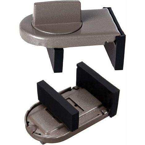 2 Serrures De Sécurité Pour Poignées De Porte - Bloque-porte Enfant Sans Perçage - Adhésif Puissant, Blanc - Pour Portes, Fenêtres, Armoires