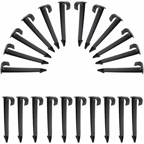 Lot de 50 fixations pour tuyau d'arrosage Noir (1/5)