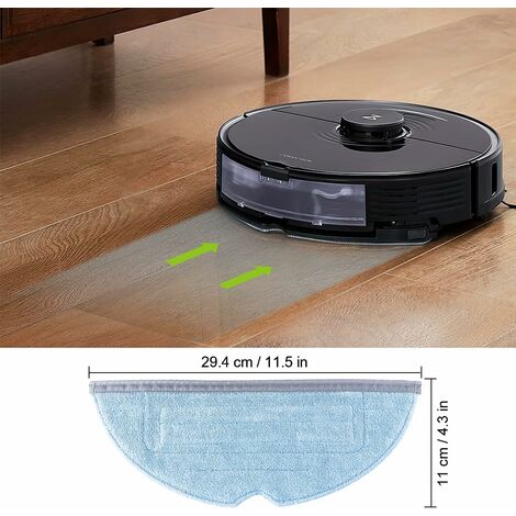 6 Panni Mop Di Ricambio Per Xiaomi Roborock S7 / T7S Plus, Accessori Pulizia - 4