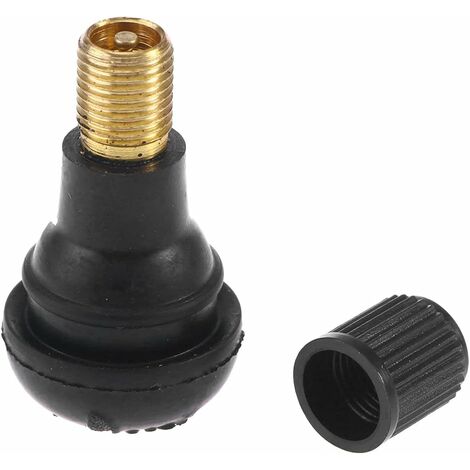 20 Valves De Pneu TR413 Snap-in Caoutchouc - Pour Voiture, Moto, Vélo - Pression Max 6 Bar - Anti-poussière Et Eau
