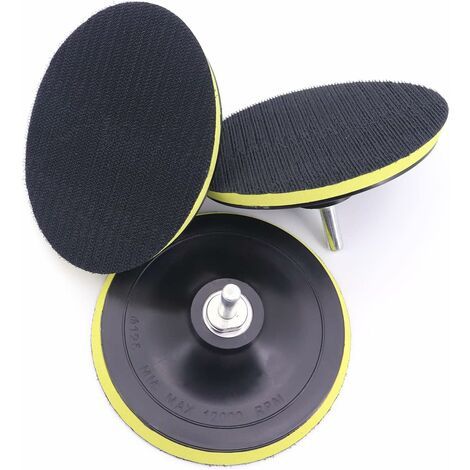 Lot De 2 Plateaux De Ponçage 125 Mm – Filetage M14, Fermeture Auto-agrippante, Pour Meuleuse - 5