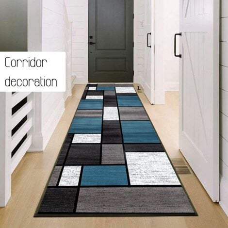 Tapis Cuisine Devant evier Tapis de Couloir Lavable antiderapant Long Absorbant Moderne Motifs Géométriques Tapis de Salon Chambre pour Les Chambres Jeunes Adulte Fille Garcon Gris Noir Rouge Beige