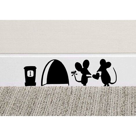 Sticker Mural en Vinyle Motif Souris (1/5)