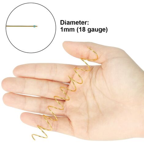 Fil D'aluminium Plat 5 Mm X 1 Mm, Rouleau De 10 Mètres Couleur Or - Pour Bijoux, Loisirs Créatifs, Sculpture