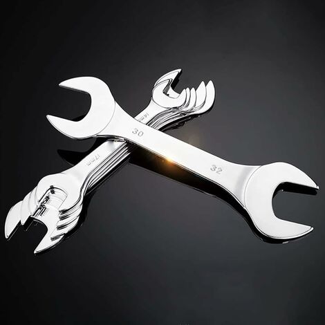 Clé Plate Extra Forte 36 Mm - Acier 45# Traité Thermiquement - Pour Réparation Auto Et Bricolage Lourd