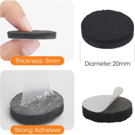 Lot De 30 Patins Feutre Auto-adhésifs Diamètre 30mm - Protection Meubles Anti-rayures - Neuf