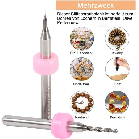 10 Forets Micro En Carbure Cémenté Pour CNC/PCB - Diamètres 0.6 à 1.5mm, Longueur 38.1mm - Pour Circuit Imprimé, Cuivre, Acier - 5