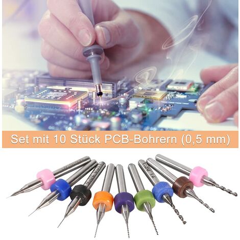 20 Micro-forets Carbure Tungstène 0,75mm - Pour Circuits Imprimés & Bijoux | Tige 3,175mm