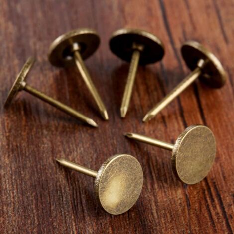 Lot de 100 Clous Vintage en Métal Bronze pour Meubles, canapé